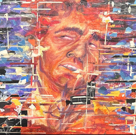 album cover comm / oil pastel