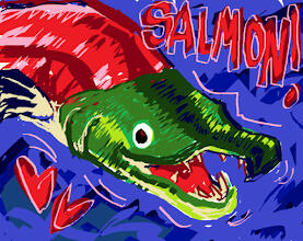 sockeye salmon / sketch