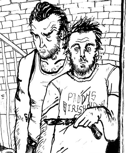 mac/charlie, its always sunny / lined half